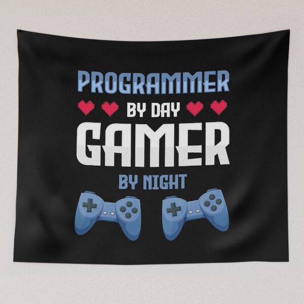 Item preview, Programmer By Day Gamer By Night - IT Computer Science Nerd designed and sold by styleofpop.