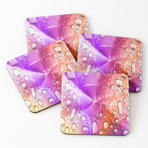 Item preview, Pastel Rainbow Water Splash Drop Print Pattern designed and sold by Mary Riley.