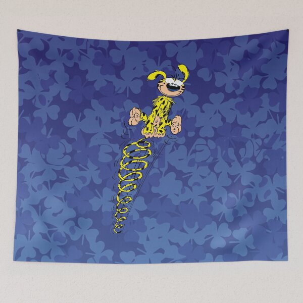 Item preview, Marsupilami spring / Dark blue design designed and sold by Hubashop.