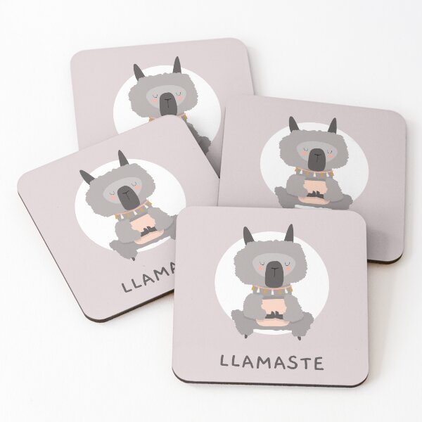 Item preview, Yoga Llamaste (cute llama doing yoga) designed and sold by carmellate.