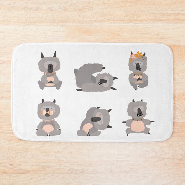 Item preview, Yoga Llamaste (cute llama doing yoga) designed and sold by carmellate.