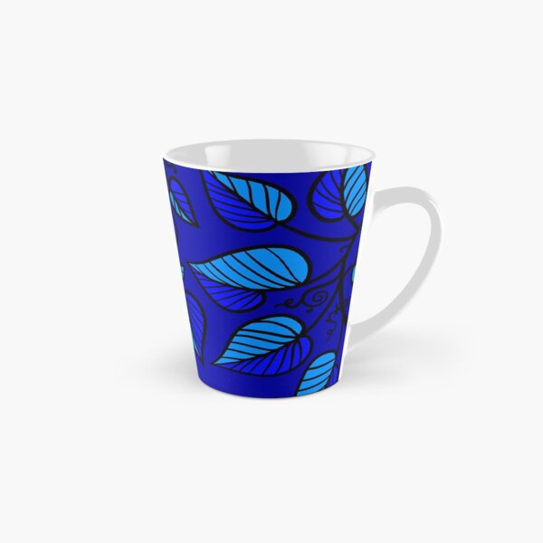 Blue Graphic Vines (Summer Magic) Tall Mug