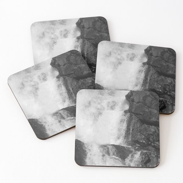 Item preview, Waterfall with rocks in Black and White designed and sold by Allen Penton.