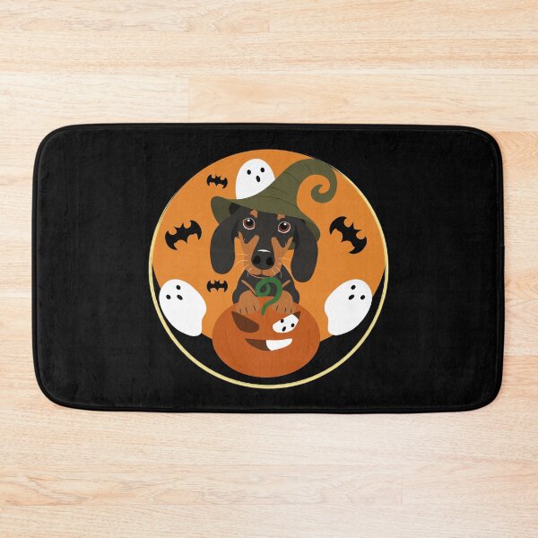 Item preview, Halloween Dachshund Sausage Dog Witch designed and sold by Lulupainting.