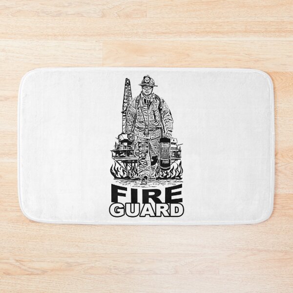 Item preview, Fire Guard; Oil Rig; designed and sold by StickerApe.