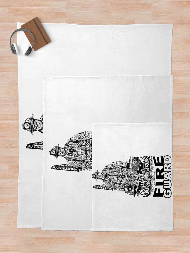 Thumbnail 5 of 6, Throw Blanket, Fire Guard; Oil Rig; designed and sold by StickerApe.
