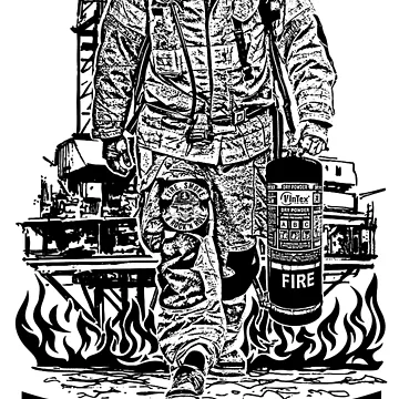 Artwork thumbnail, Fire Guard; Oil Rig; by StickerApe