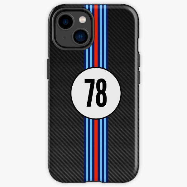 Racing Stripes Carbon Background 78 Coque antichoc iPhone