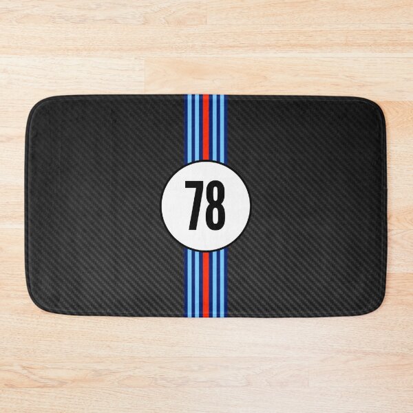 Item preview, Martini Racing Number 78 Carbon Poster – Classic Stripes Livery Art designed and sold by Road To Track.