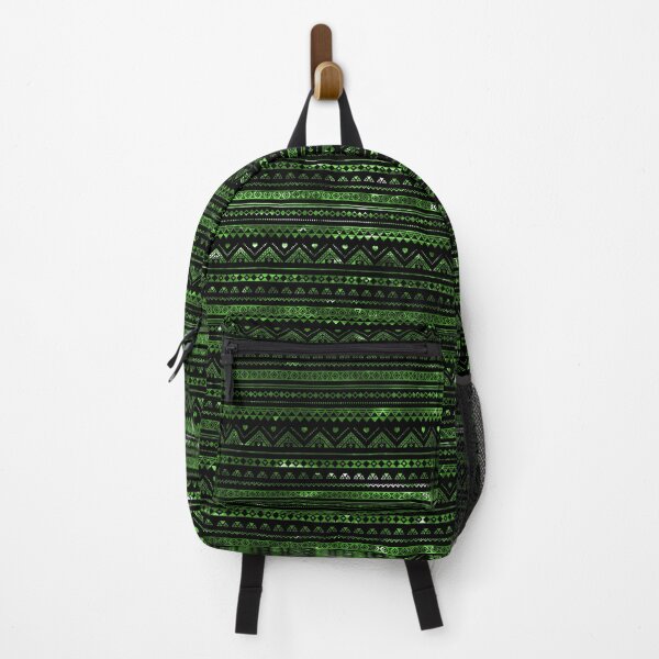 Item preview, Aztec Black Tinsel Green designed and sold by rapplatt.
