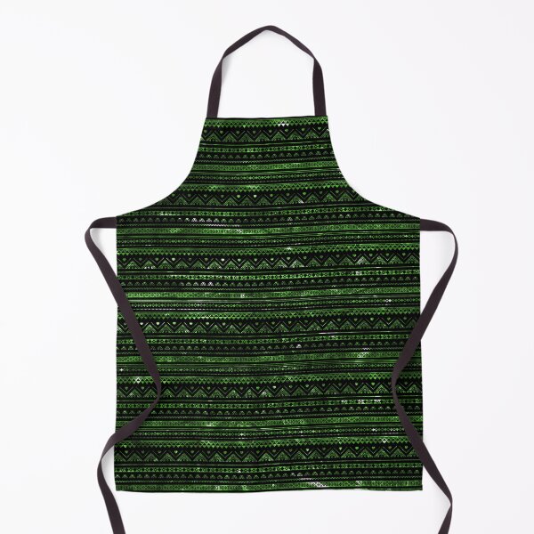 Item preview, Aztec Black Tinsel Green designed and sold by rapplatt.