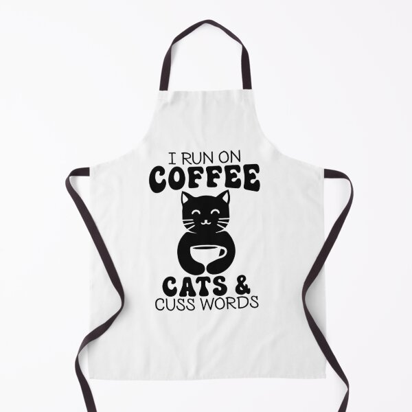 Item preview, I Run on Coffee, Cats, and Cuss Words designed and sold by LovenLaughter.