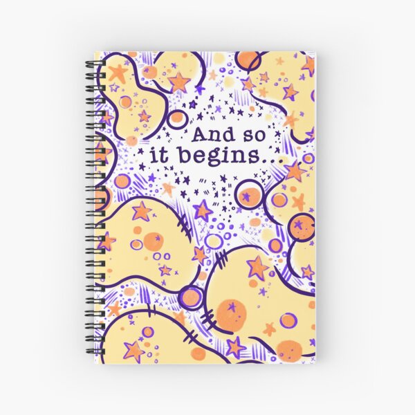 And so it begins Spiral Notebook