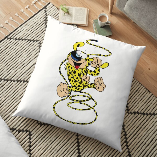 Marsupilami spring with ear in hand Floor Pillow