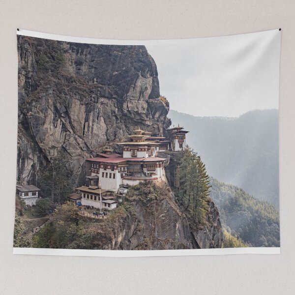 Item preview, Tigers Nest monastery< Bhutan designed and sold by HazelWright.