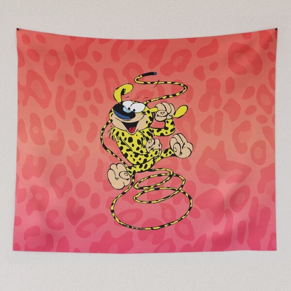 Item preview, Marsupilami spring with ear in hand / Red design designed and sold by Hubashop.