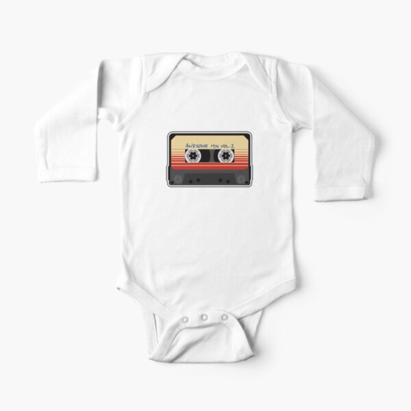 Awesome, Mixtape Vol 2, Kassette, Retro, Baby Body Langarm