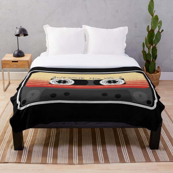Awesome, Mixtape Vol 2, Cassette, Retro, Throw Blanket