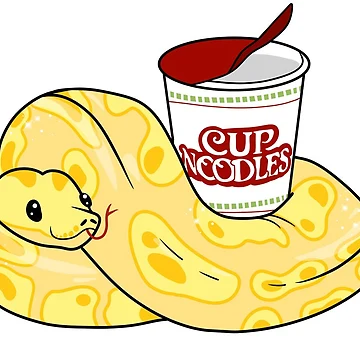 Vorschaubild zum Design Nudelpython von The Cute Crypt