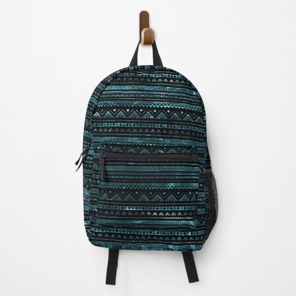 Item preview, Aztec Black Tinsel Blue designed and sold by rapplatt.