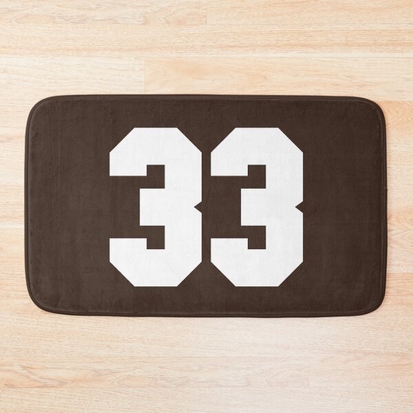 Item preview, 33 Number Cleveland Sports Thirty-Three Brown Jersey designed and sold by HelloFromAja.