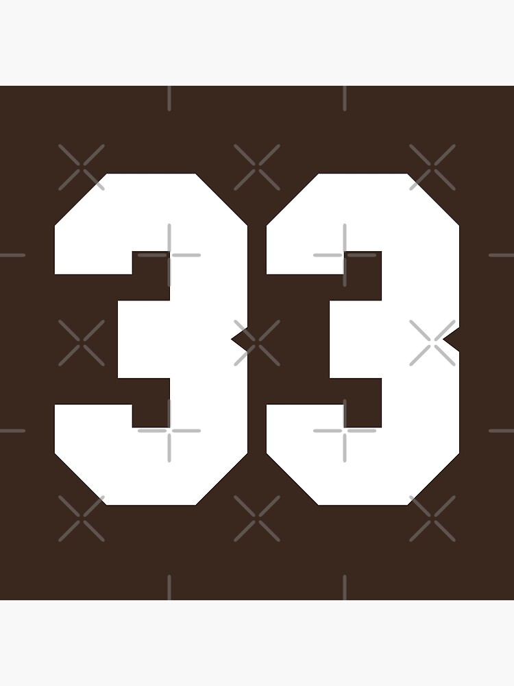 33 Sports Number Thirty-Three Poster for Sale by HelloFromAja