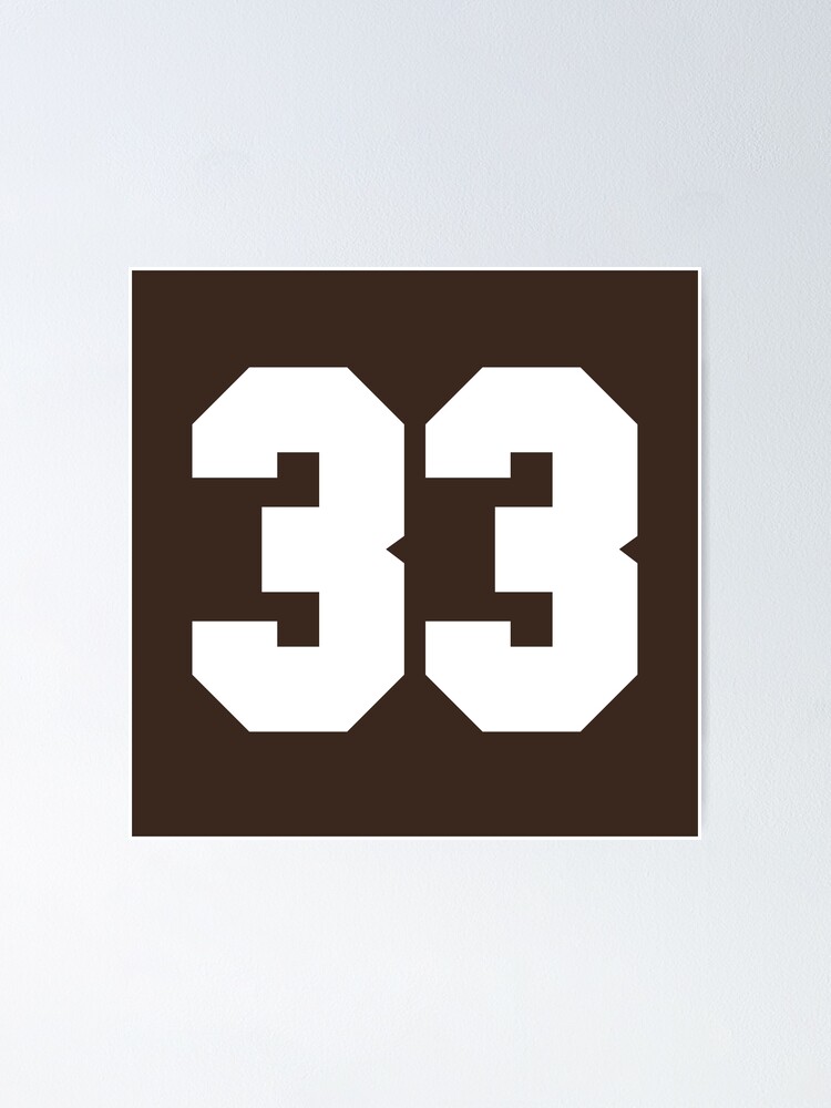 33 Sports Number Thirty-Three Poster for Sale by HelloFromAja