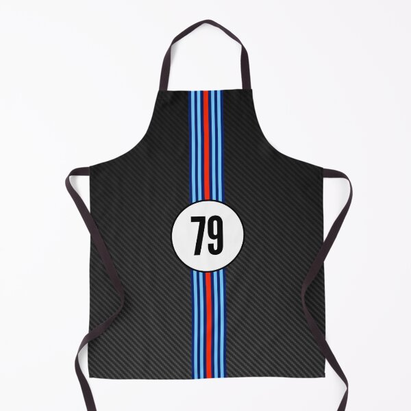 Item preview, Martini Racing Number 79 Carbon Poster – Classic Stripes Livery Art designed and sold by Road To Track.