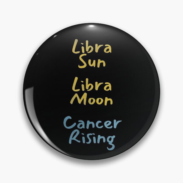 Item preview, Libra Sun Libra Moon Cancer Rising Text designed and sold by leomooncreates.