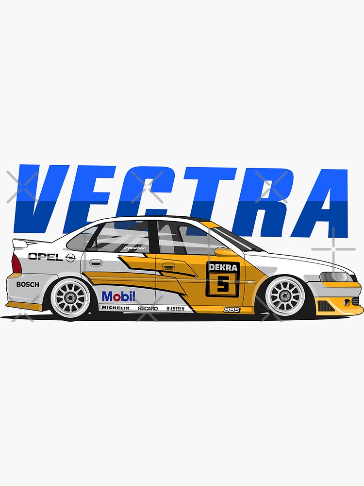 Opel Vectra Racing Sticker for Sale by shketdesign