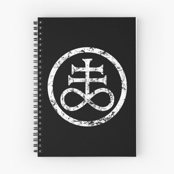 Item preview, Leviathan Cross | White on Black | Satanic Sigil designed and sold by SatanicClothing.