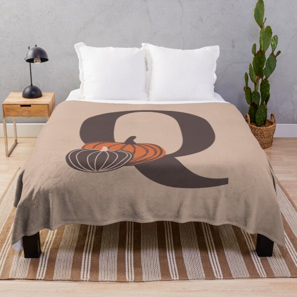 Aperçu de l'œuvre Citrouilles Q nom, initiale, monogramme créée et vendue par CocoandDaisy.