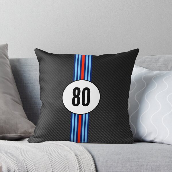 Item preview, Martini Racing Number 80 Carbon Poster – Classic Stripes Livery Art designed and sold by Road To Track.