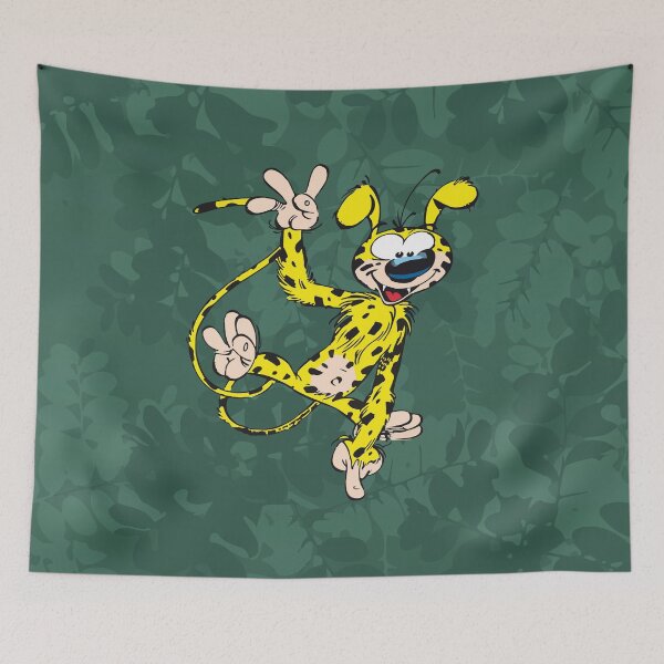 Item preview, Marsupilami waving / Green design designed and sold by Hubashop.