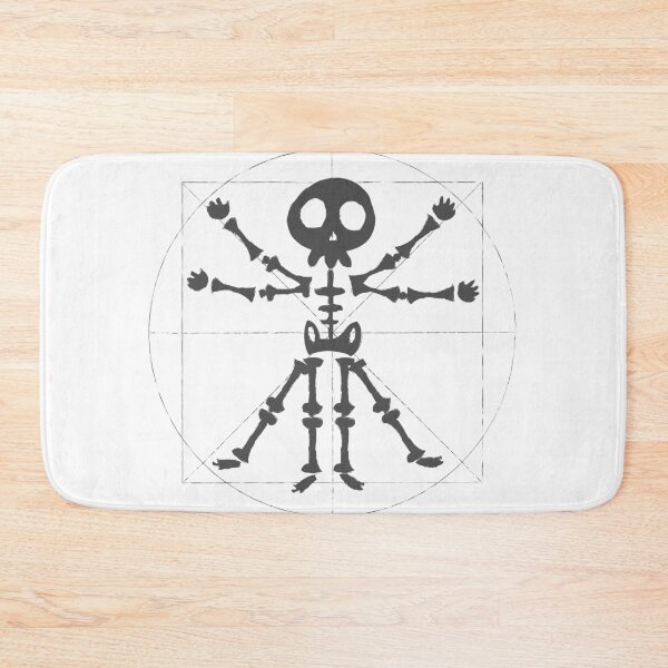 Item preview, vitruvian man dark skeleton designed and sold by manuvila.