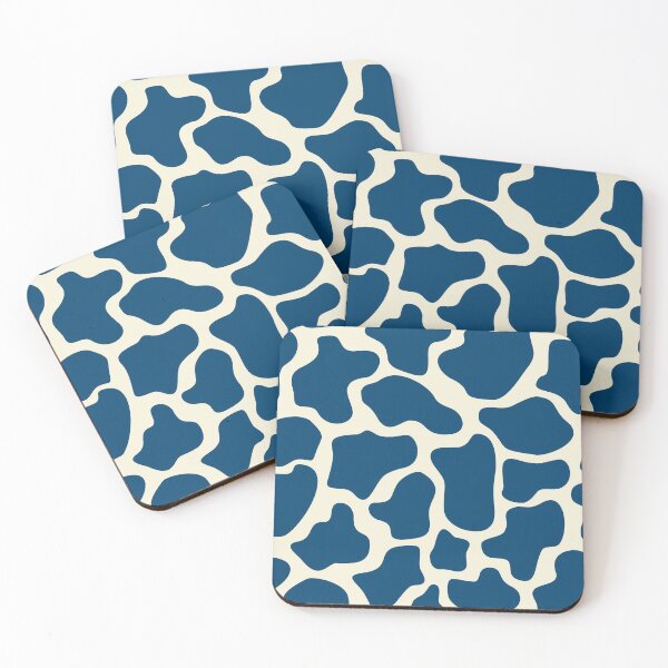 Item preview, Abstract dots, cow spots, dalmatian, spotty pattern, dark blue and natural designed and sold by iclipart.