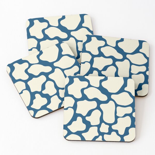 Item preview, Abstract dots, cow spots, dalmatian, spotty pattern, dark blue and natural designed and sold by iclipart.