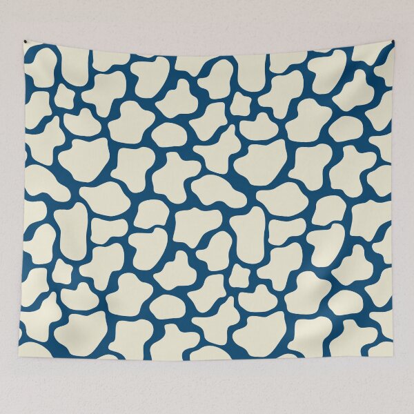 Item preview, Abstract dots, cow spots, dalmatian, spotty pattern, dark blue and natural designed and sold by iclipart.