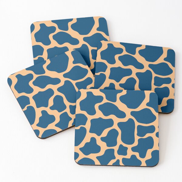 Item preview, Abstract dots, cow spots, dalmatian, spotty pattern, dark blue and orange designed and sold by iclipart.