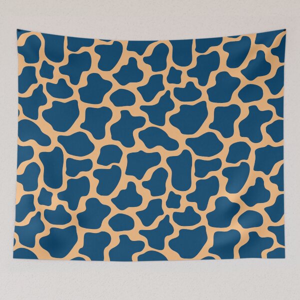 Item preview, Abstract dots, cow spots, dalmatian, spotty pattern, dark blue and orange designed and sold by iclipart.