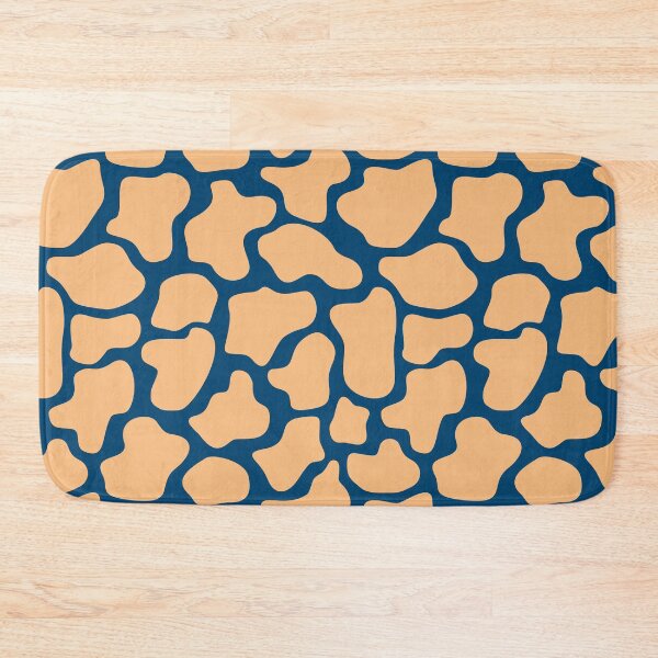 Item preview, Abstract dots, cow spots, dalmatian, spotty pattern, dark blue and orange designed and sold by iclipart.