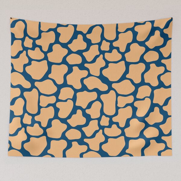 Item preview, Abstract dots, cow spots, dalmatian, spotty pattern, dark blue and orange designed and sold by iclipart.