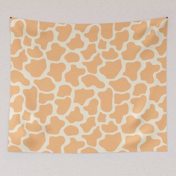 Item preview, Abstract dots, giraffe, cow spots, dalmatian, spotty pattern, cream and orange designed and sold by iclipart.