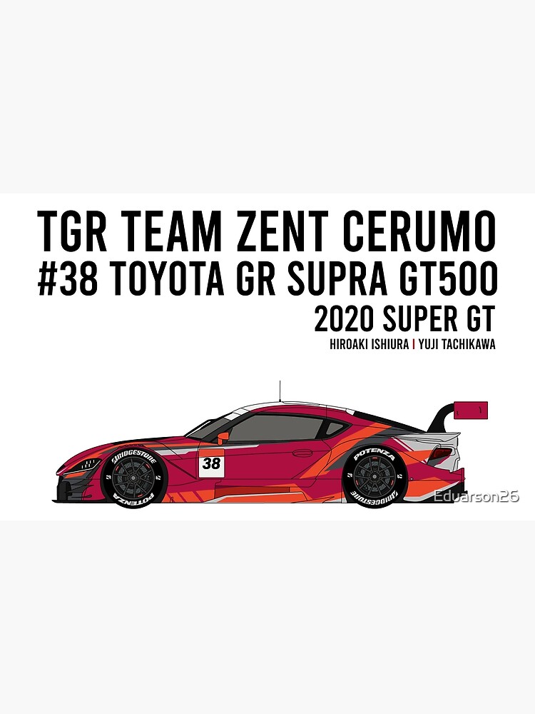 #38 Toyota GR Supra GT500 Greeting Card