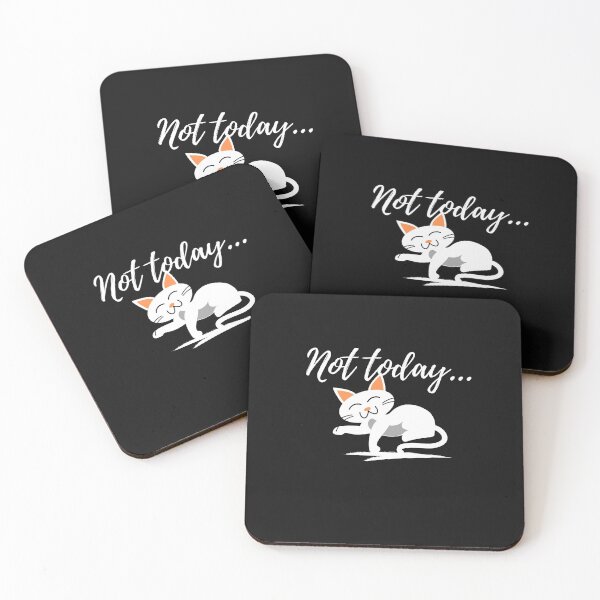 Item preview, Not today lazy cat sleepy kitten designed and sold by Vivasshop.