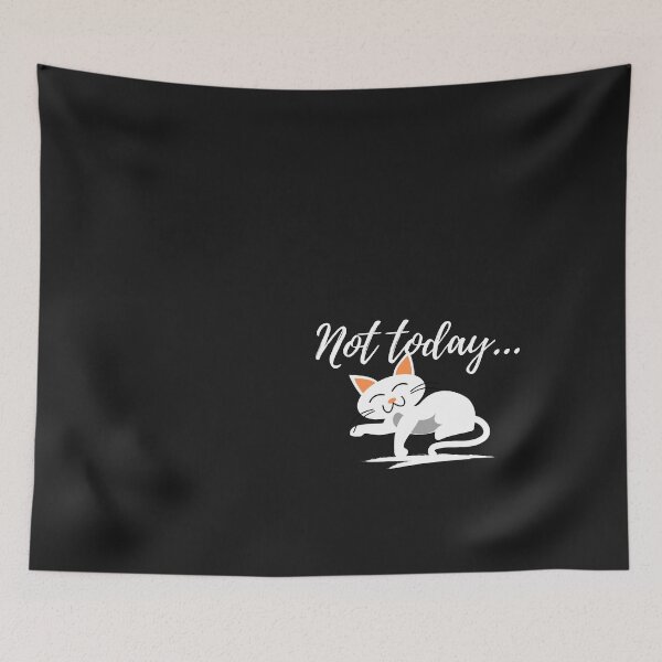 Item preview, Not today lazy cat sleepy kitten designed and sold by Vivasshop.