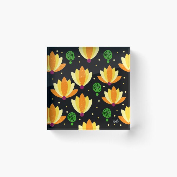 Item preview, FESTIVE LOTUS - YELLOW designed and sold by PrachiManerikar.