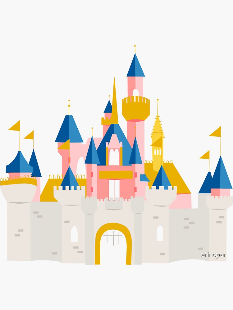 Thumbnail 3 of 3, Sticker, California Castle designed and sold by erinopar.