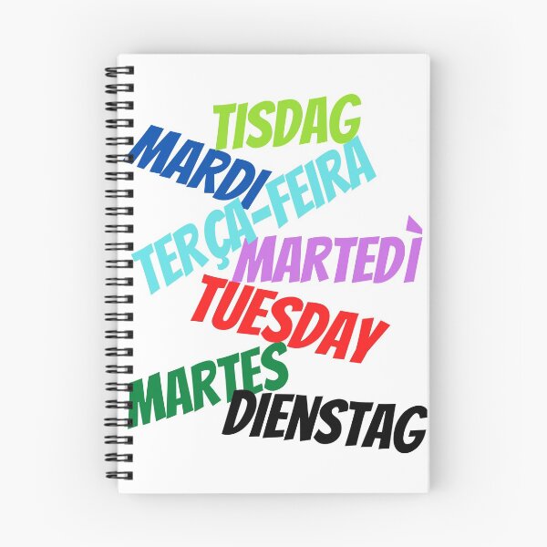 Artikelvorschau, Dienstag in mehreren Sprachen entworfen und verkauft von ajtechdesigns.