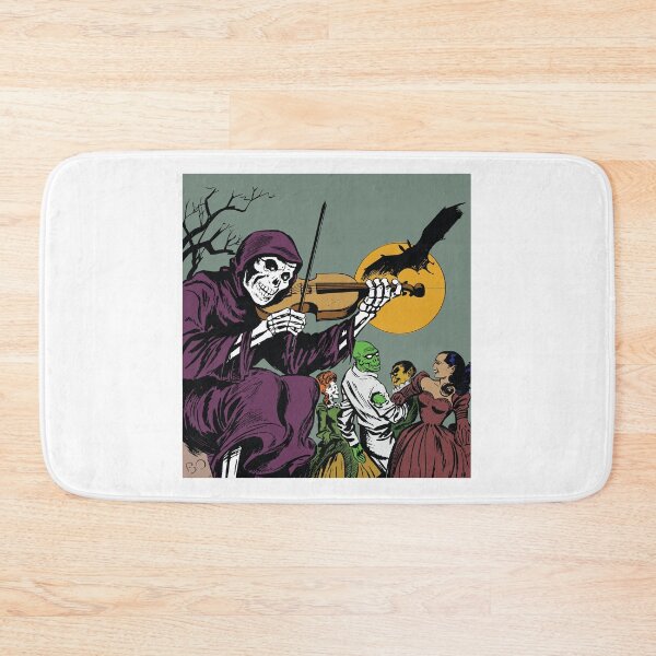 Item preview, Monster ball playing skeleton halloween designed and sold by binti163.